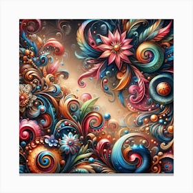 Psychedelic Abstract Canvas Print