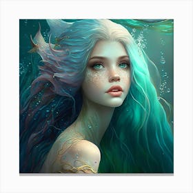 Pretty Mermaid 1 Canvas Print