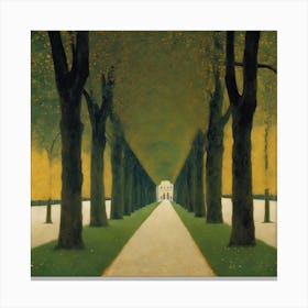 Allee At Schloss Kammer, Gustav Klimt 14 Canvas Print