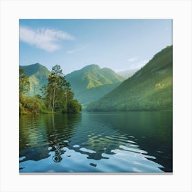 Lake - Lake Stock Videos & Royalty-Free Footage Canvas Print