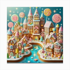 Gingerbread City 9 Canvas Print