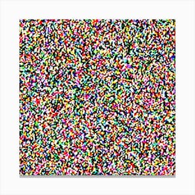 Colorful Splatter By Person Canvas Print