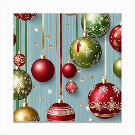 Christmas Ornaments 155 Canvas Print