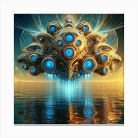 Futuristic Spaceship 7 Canvas Print