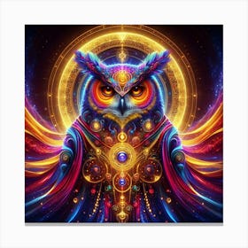 Psychedelic Owl Canvas Print