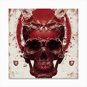 Red Skull Canvas Print