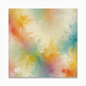 Watercolor Splashes 8 Canvas Print