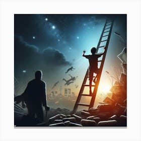 Ladder Of Life Canvas Print