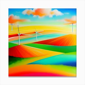 Wind Turbines Canvas Print