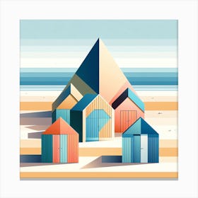 Beach Huts 4 Canvas Print