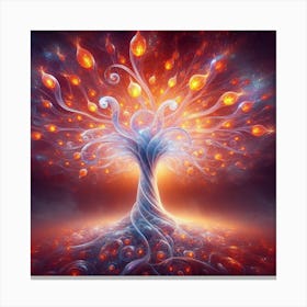 Glass tree Canvas Print