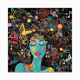Music Girl 1 Canvas Print