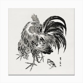 Japanese Chicken, Utagawa Toyohiro Canvas Print