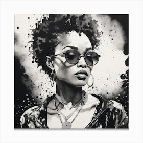 Afro Girl 1 Canvas Print