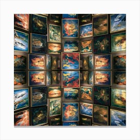 Collection Of Paintings Canvas Print