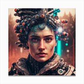 Cyberpunk Girl Canvas Print