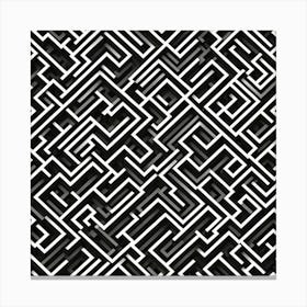 Maze Pattern 2 Canvas Print