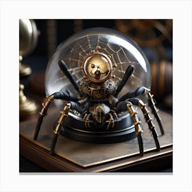 Steampunk Spider Canvas Print