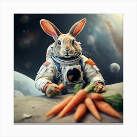 Rabbit In Space 2 Canvas Print