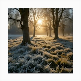 Frosty Morning 1 Canvas Print