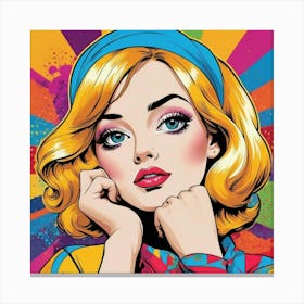 Pop Girl 1 Canvas Print