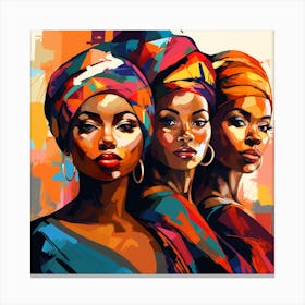 Three African Women 21 Canvas Print