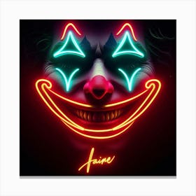 Clown Face Canvas Print