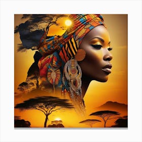 African Woman 2 Canvas Print