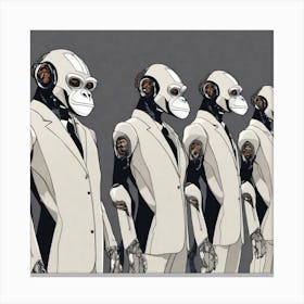 Apes In Suits Canvas Print