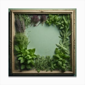 Frame Of Herbs 9 Canvas Print