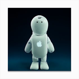 Apple Robot man Canvas Print