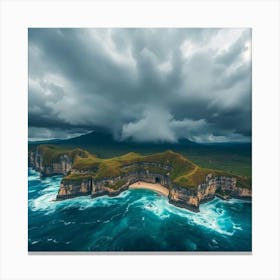 Stormy Sky Over The Coast Canvas Print