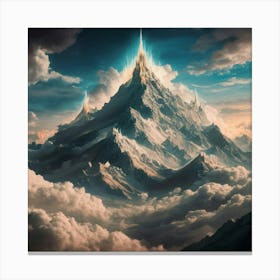 Mountain In The Clouds 1 Canvas Print