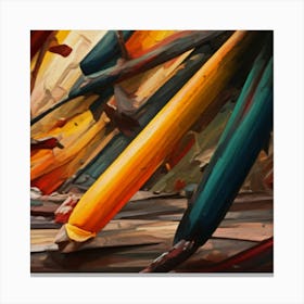 Pencils Canvas Print