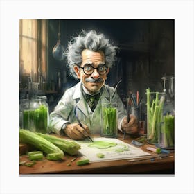 Albert Einstein 4 Canvas Print