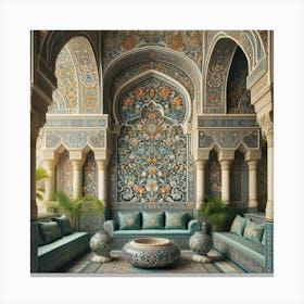 Islamic Interior Design Canvas Print