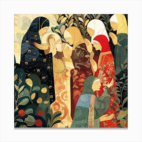 Virgin And Child Canvas Print