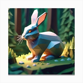 Rabbit In The Forest 53 Canvas Print