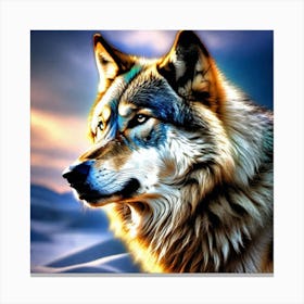 Wolf Painting, Wolf Art, Wolf Paintings, Wolf Paintings, Wolf Art, Wolf Paintings Canvas Print
