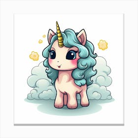 Cute Unicorn 43 Canvas Print