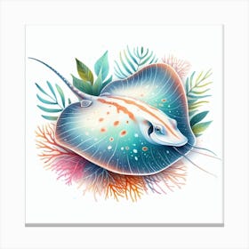 Electric Stingray Canvas Print