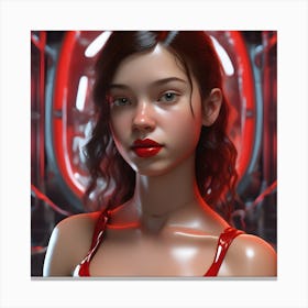 Sci-Fi Girl Canvas Print