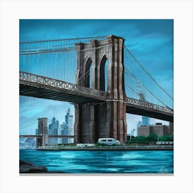 Brooklyn Bridge Art Illustration Otfvhmkasguknalu1afpgq Ztn4fuvgqbougaba1t6xtw Canvas Print