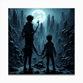 Dark Enigma Alien Boys Canvas Print