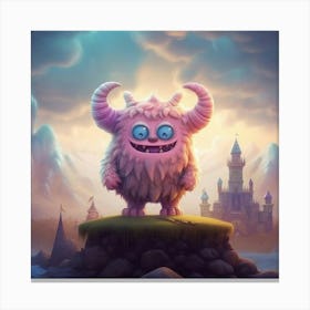 Monster In A Castle Canvas Print