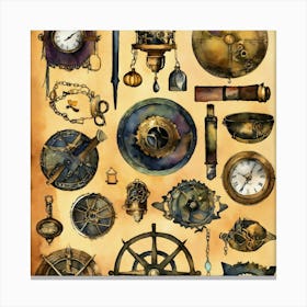 Steampunk Clocks Canvas Print