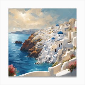 379421 Charming Santorini Island With Pristine Beaches An Xl 1024 V1 0 Canvas Print