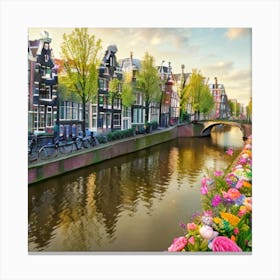 Amsterdam Canal 3 Canvas Print