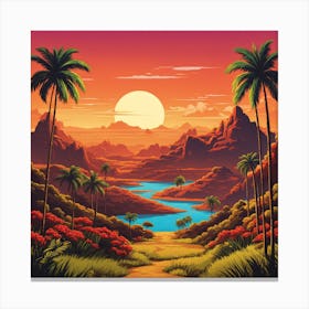 Desert Art Canvas Print