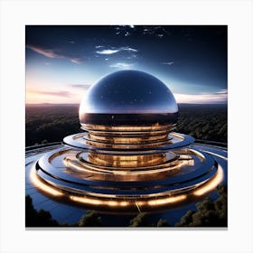 Futuristic Spaceship 41 Canvas Print